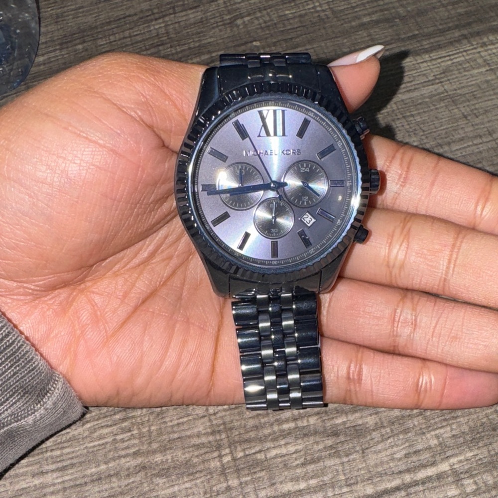 **Sold**Michael Kors blue Chronograph Watch